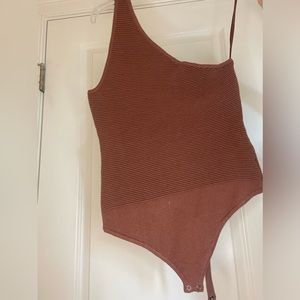 One shoulder Abercrombie bodysuit